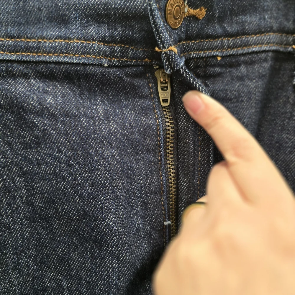 Madewell Perfect Vintage Straight Jeans Size 31 Dark Wash Hemp Blend Premium - Picture 9 of 9